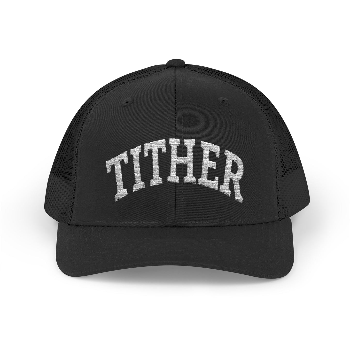 Tither Collegiate Cap | Embroidered Christian Baseball Hat, Unisex Adjustable Faith-Based Cap, Tithing Lifestyle Hat, Church Wear