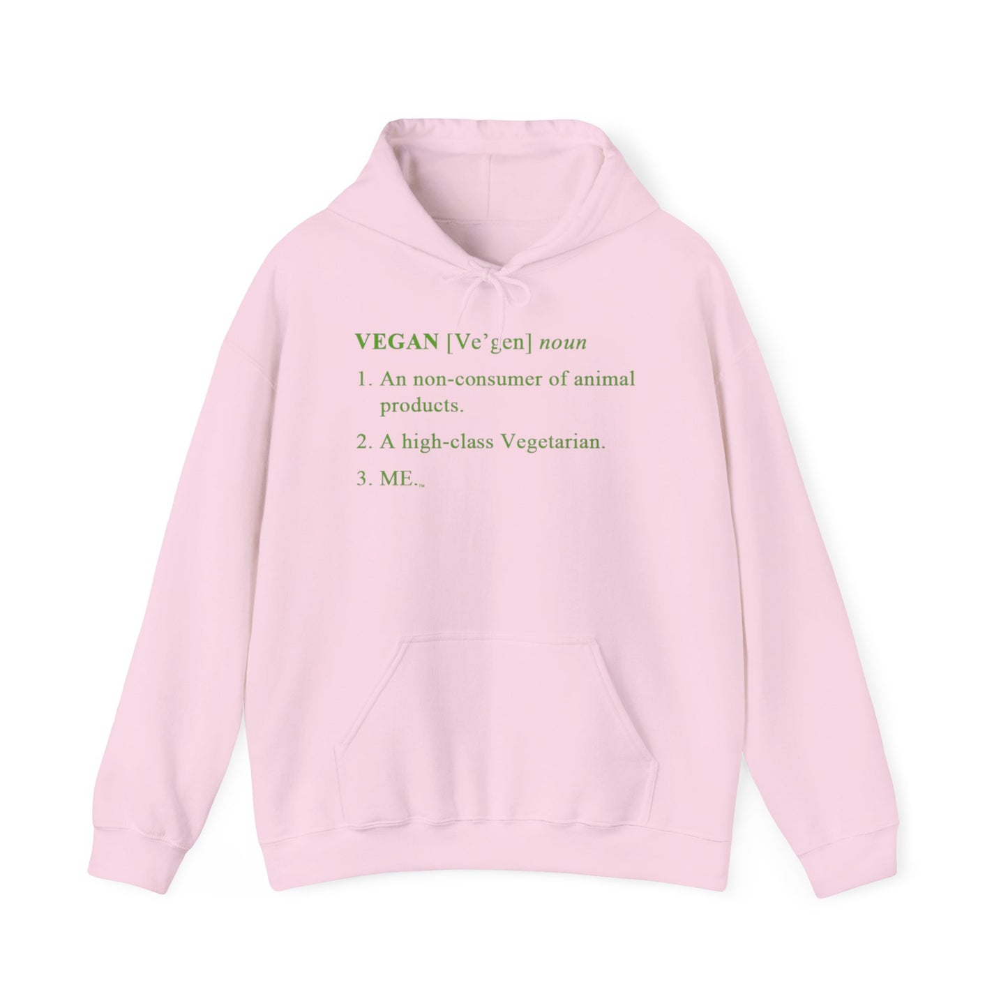 Vegan Definition Unisex Hoodie -  Funny & Bold Plant-Based Statement Apparel