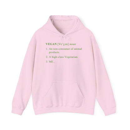 Vegan Definition Unisex Hoodie -  Funny & Bold Plant-Based Statement Apparel