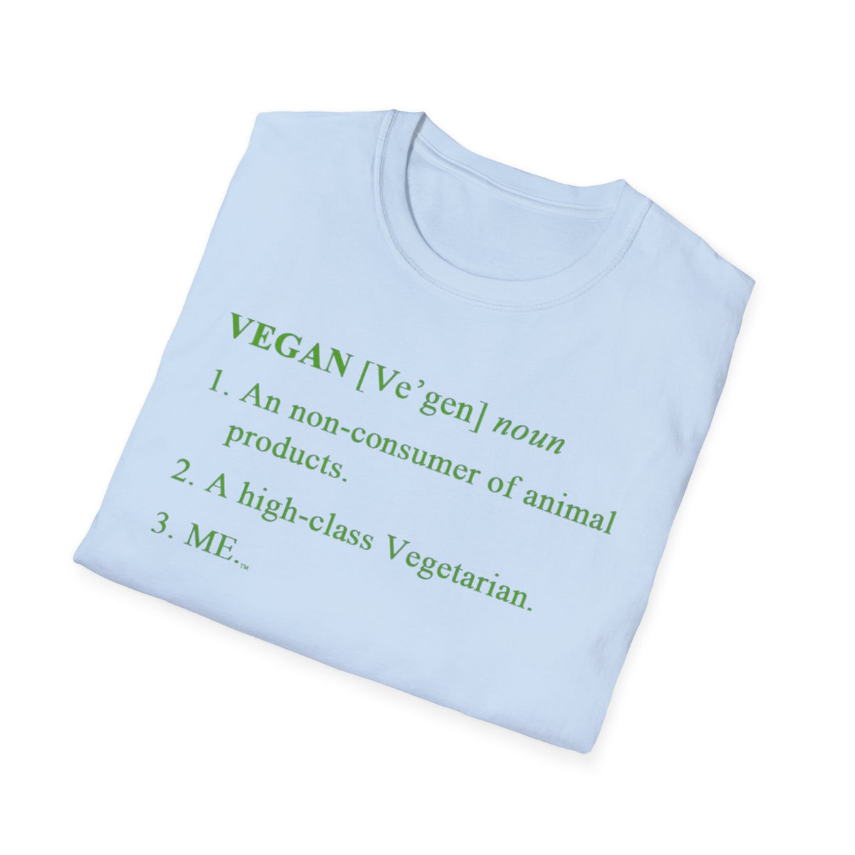 Vegan Definition Unisex T-Shirt - Funny & Bold Plant-Based Statement Tee