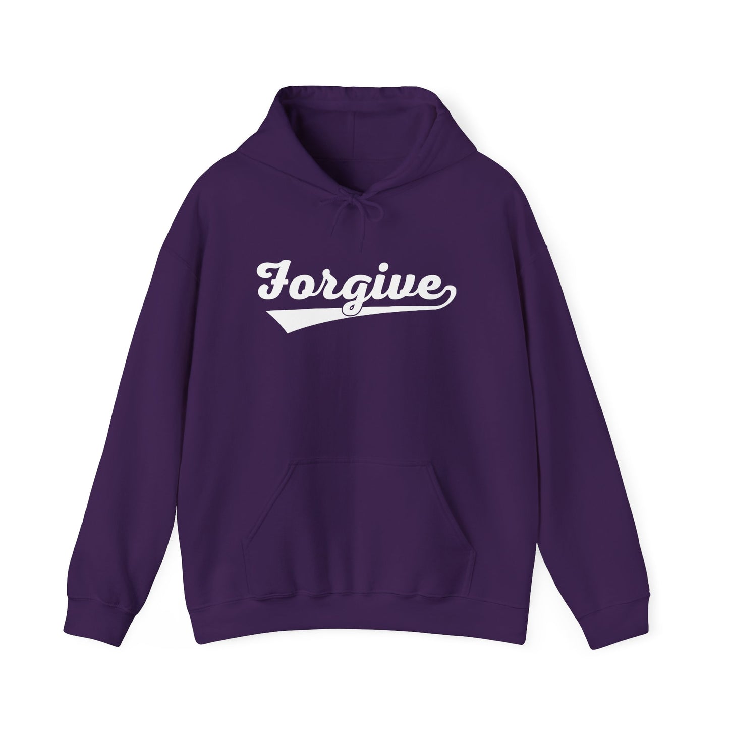 HomeRun Forgive Hoodie | Baseball Script Hoodie | Inspirational Graphic Hoodie | Positive Message Pullover | Motivational Unisex Hoodie