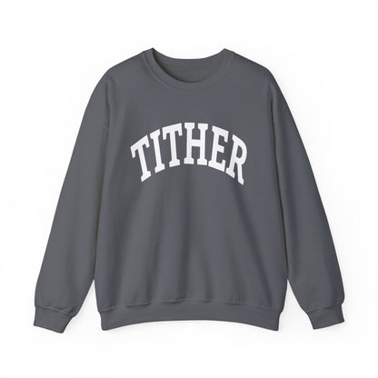 Committed Tither Collegiate SweatShirt | Faith-Based | Tithing Lifestyle| Faith & Abundance Statement Sweatshirt  | Financial Freedom Shirt