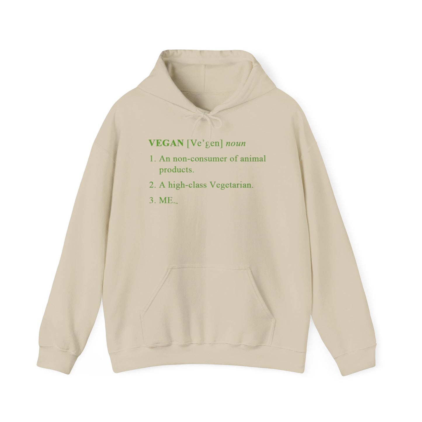 Vegan Definition Unisex Hoodie -  Funny & Bold Plant-Based Statement Apparel