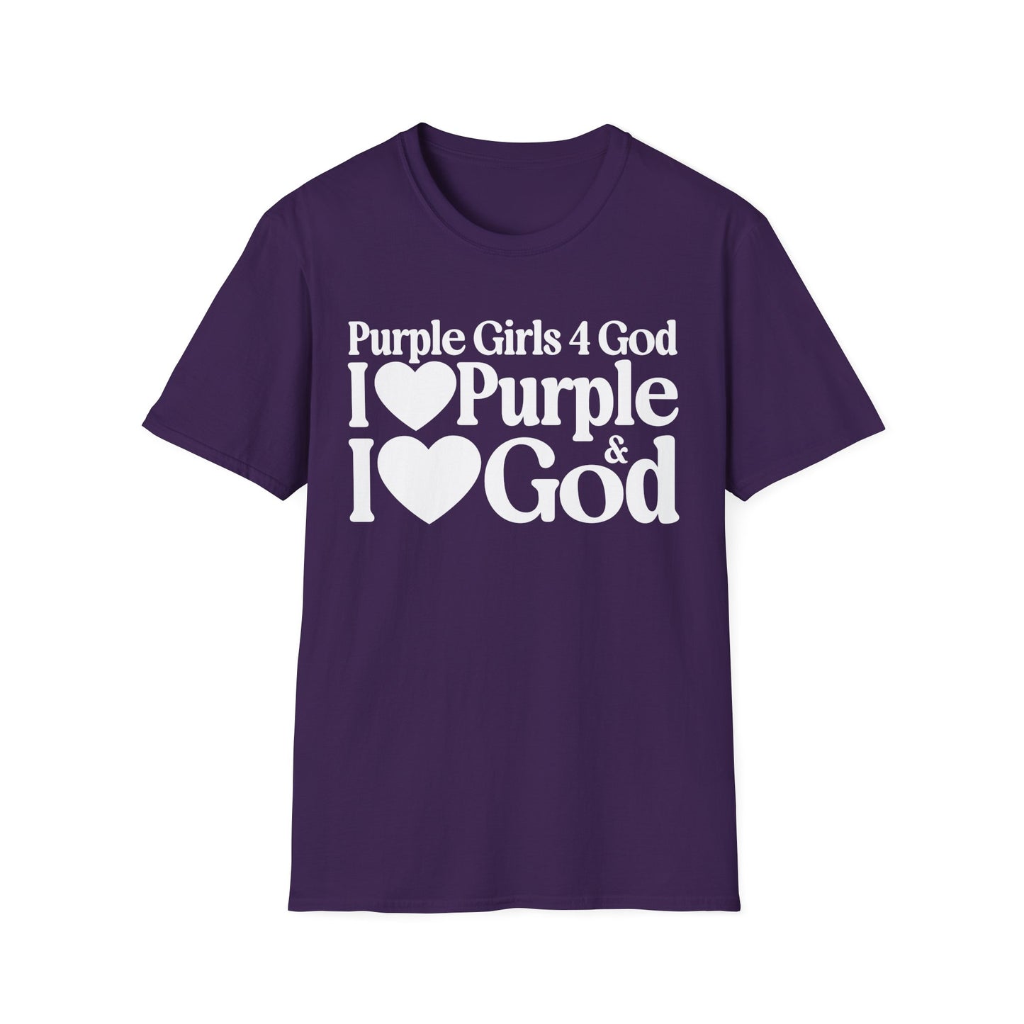 Purple Girls 4 God Adult T-Shirt - You Are Royal, Creative, Powerful, Ambitious, Wise, Devoted, and Innovative!