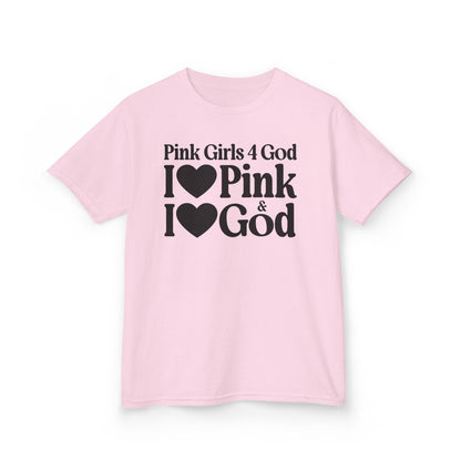 Pink Girls 4 God Youth T-shirt - You are Positive, Polite, Charming, Optimistic, Compassionate, Affectionate, and Kind!