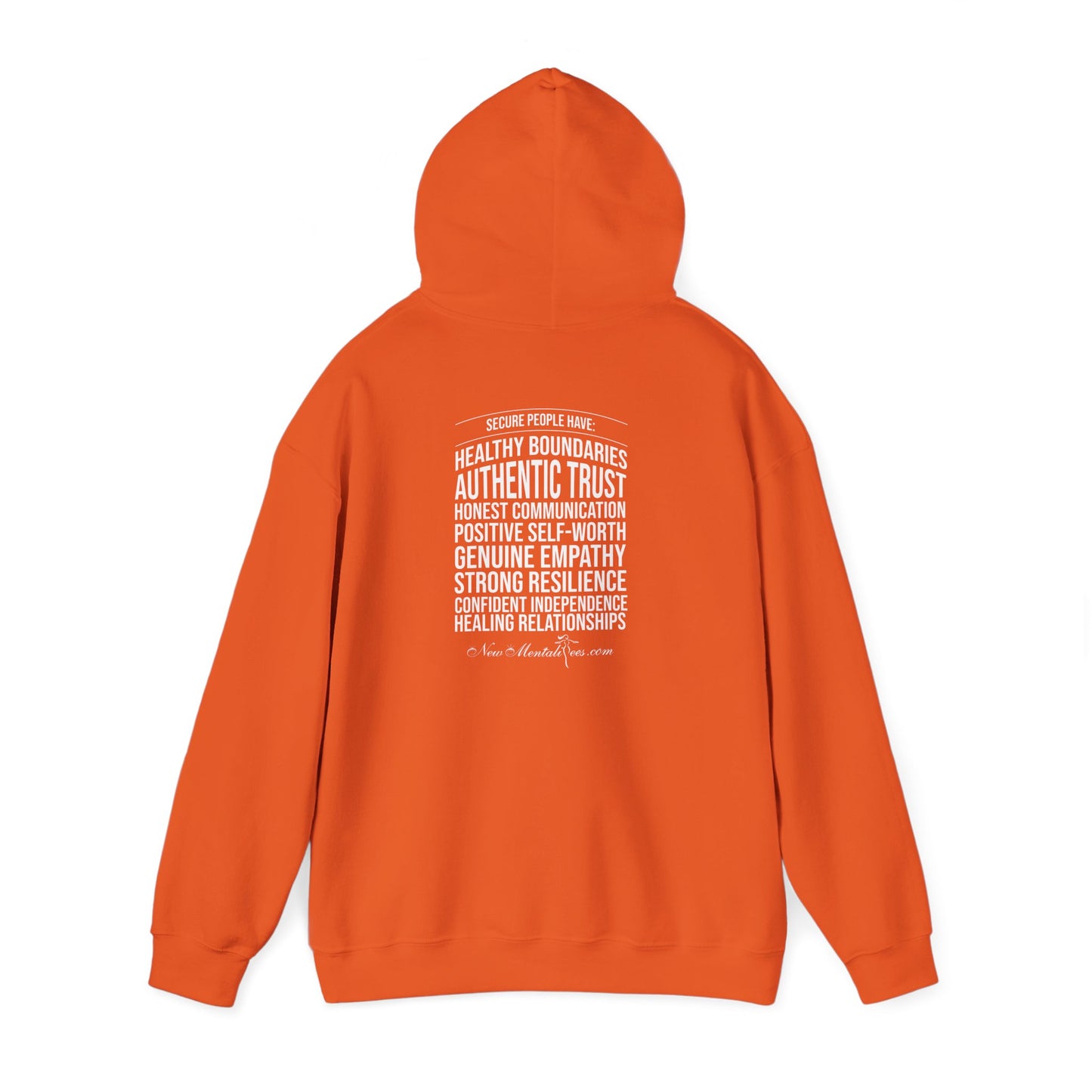 Secure White Design Unisex Hoodie - Confidence You Can Feel & Faith You Can Wear