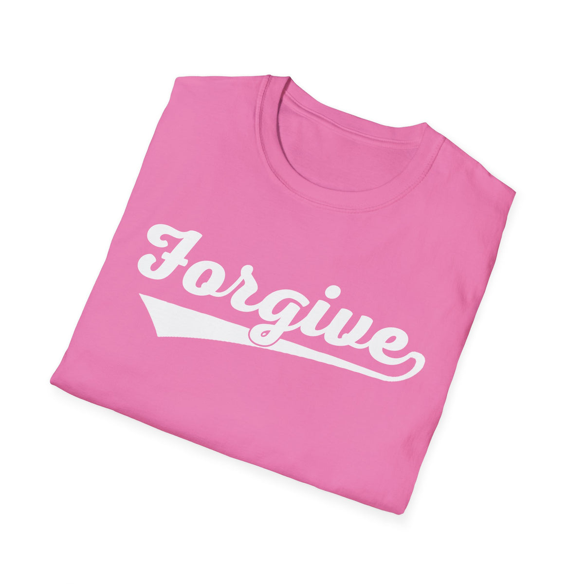 HomeRun Forgive Unisex T-Shirt | Baseball Script Tee | Inspirational Graphic Shirt | Positive Message Apparel | Motivational Unisex Shirt