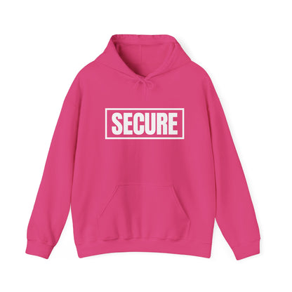 Secure White Design Unisex Hoodie - Confidence You Can Feel & Faith You Can Wear