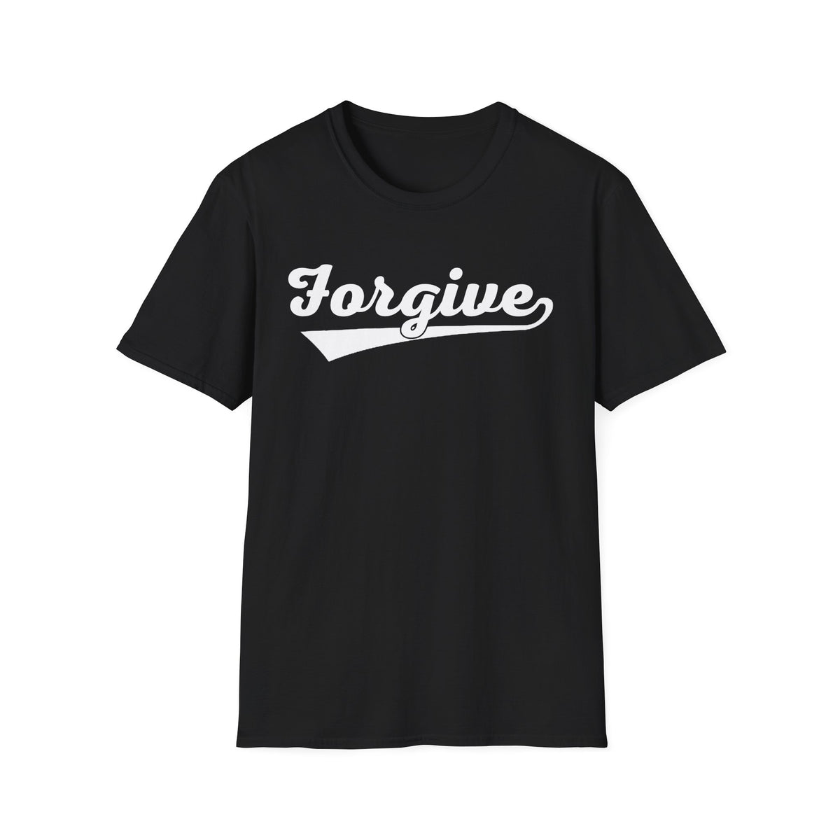 HomeRun Forgive Unisex T-Shirt | Baseball Script Tee | Inspirational Graphic Shirt | Positive Message Apparel | Motivational Unisex Shirt