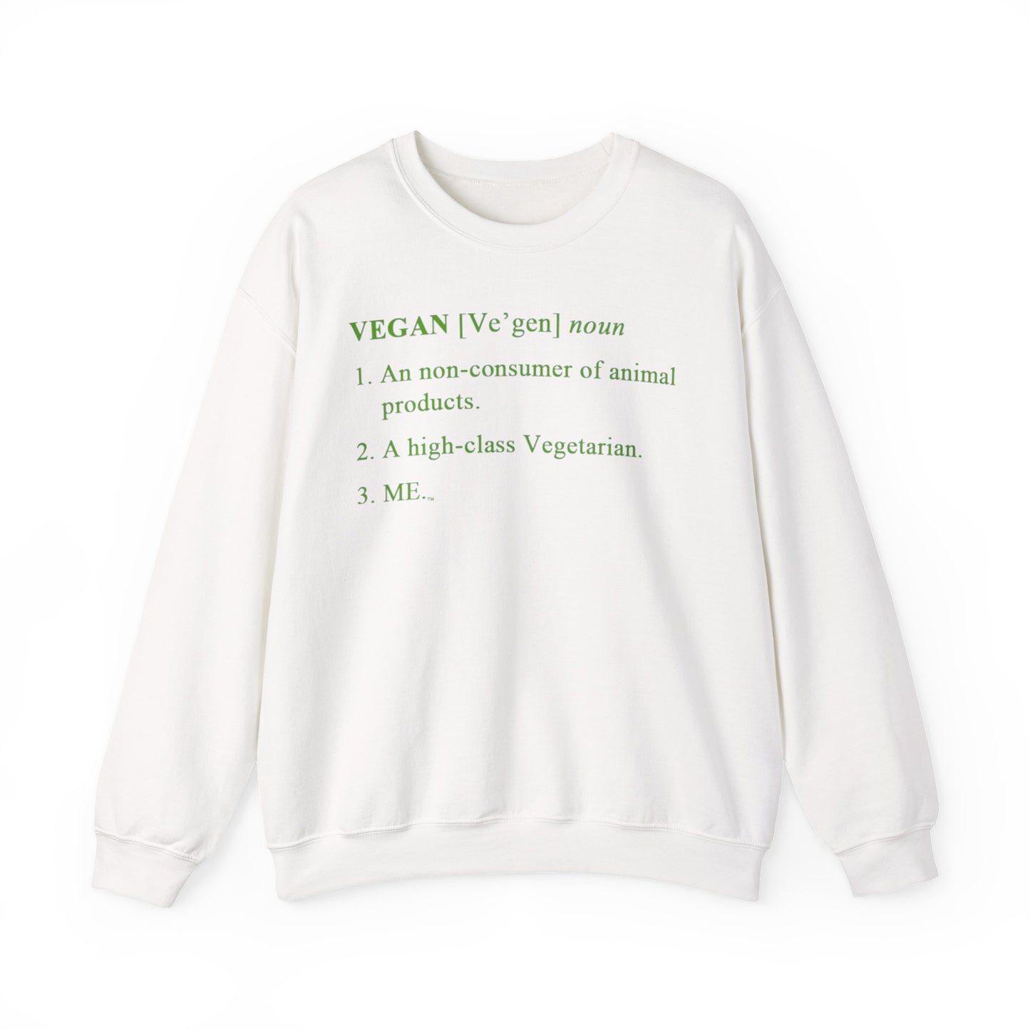 Vegan Definition Unisex Sweatshirt -  Funny & Bold Plant-Based Statement Pullover