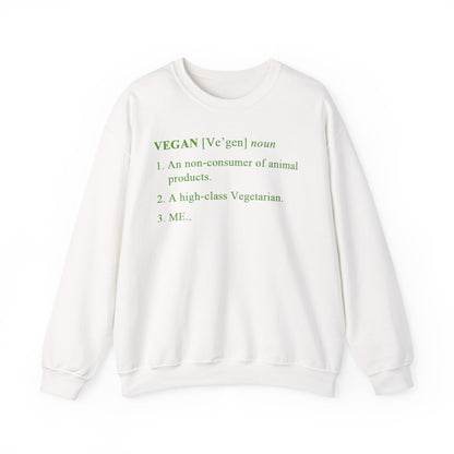 Vegan Definition Unisex Sweatshirt -  Funny & Bold Plant-Based Statement Pullover
