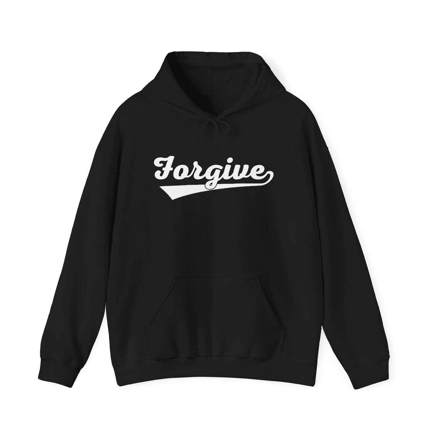 HomeRun Forgive Hoodie | Baseball Script Hoodie | Inspirational Graphic Hoodie | Positive Message Pullover | Motivational Unisex Hoodie