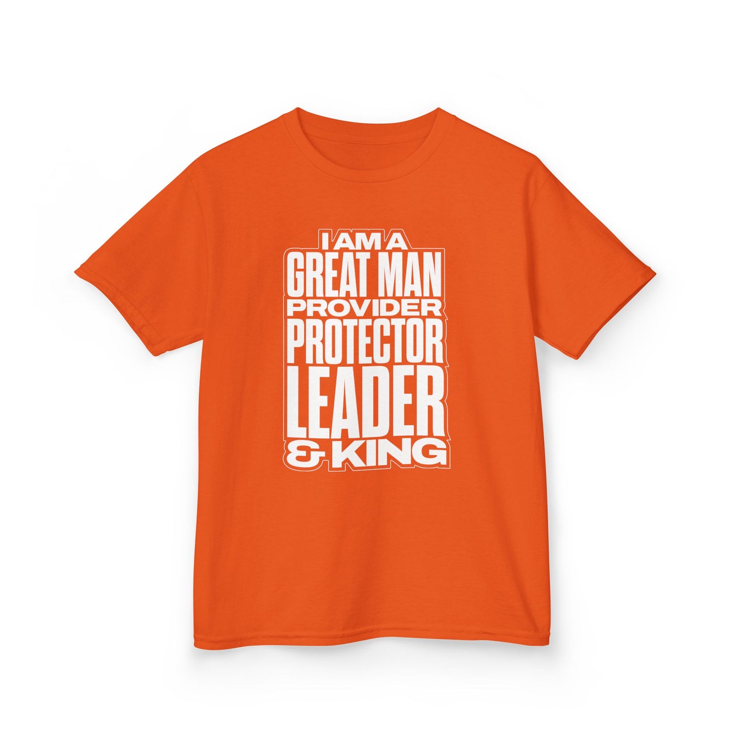 I Am A Great Man Youth T-Shirt - For Kings, Protectors & Leaders in the Making