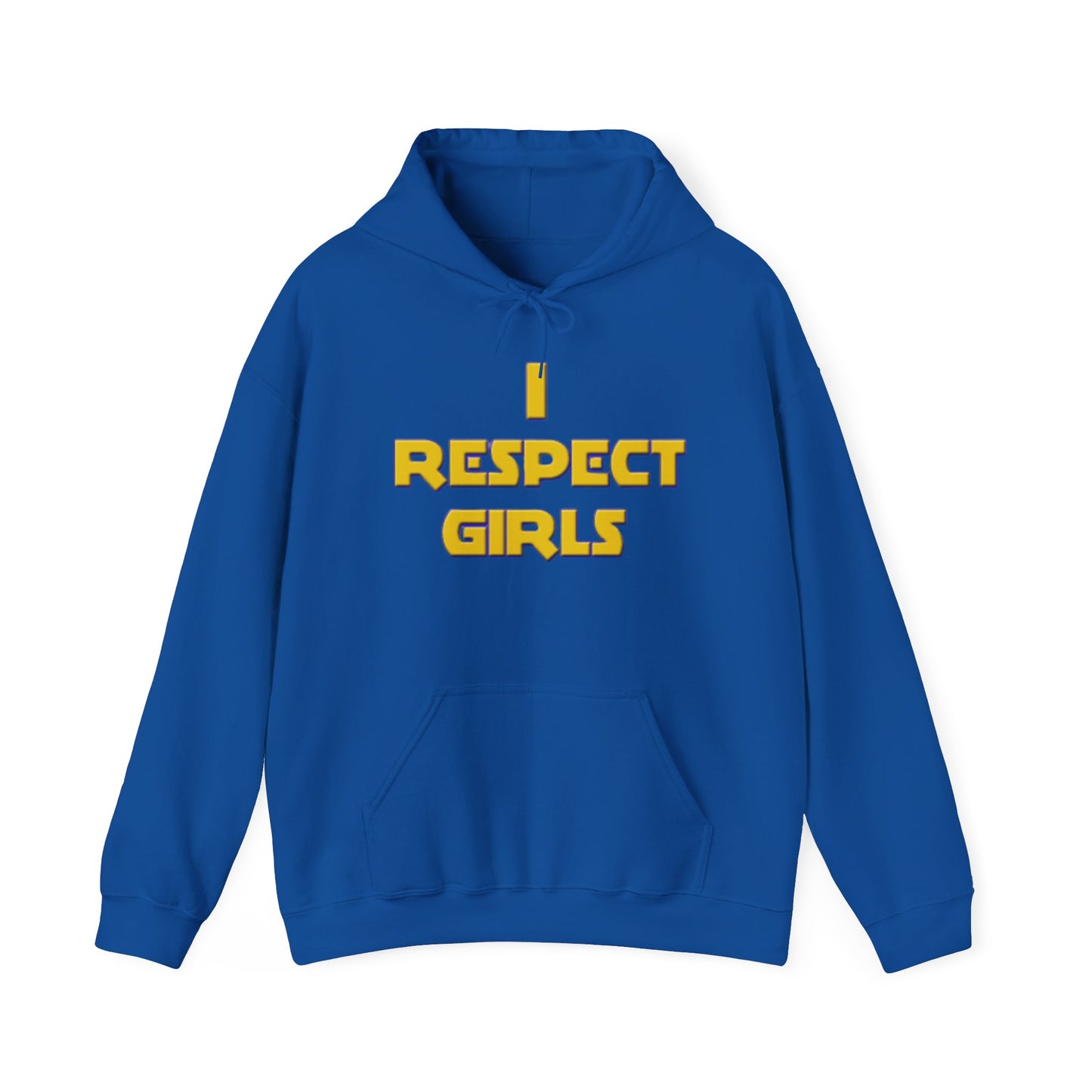 I Respect Girls Adult Hoodie - Real Men Lead With Respect