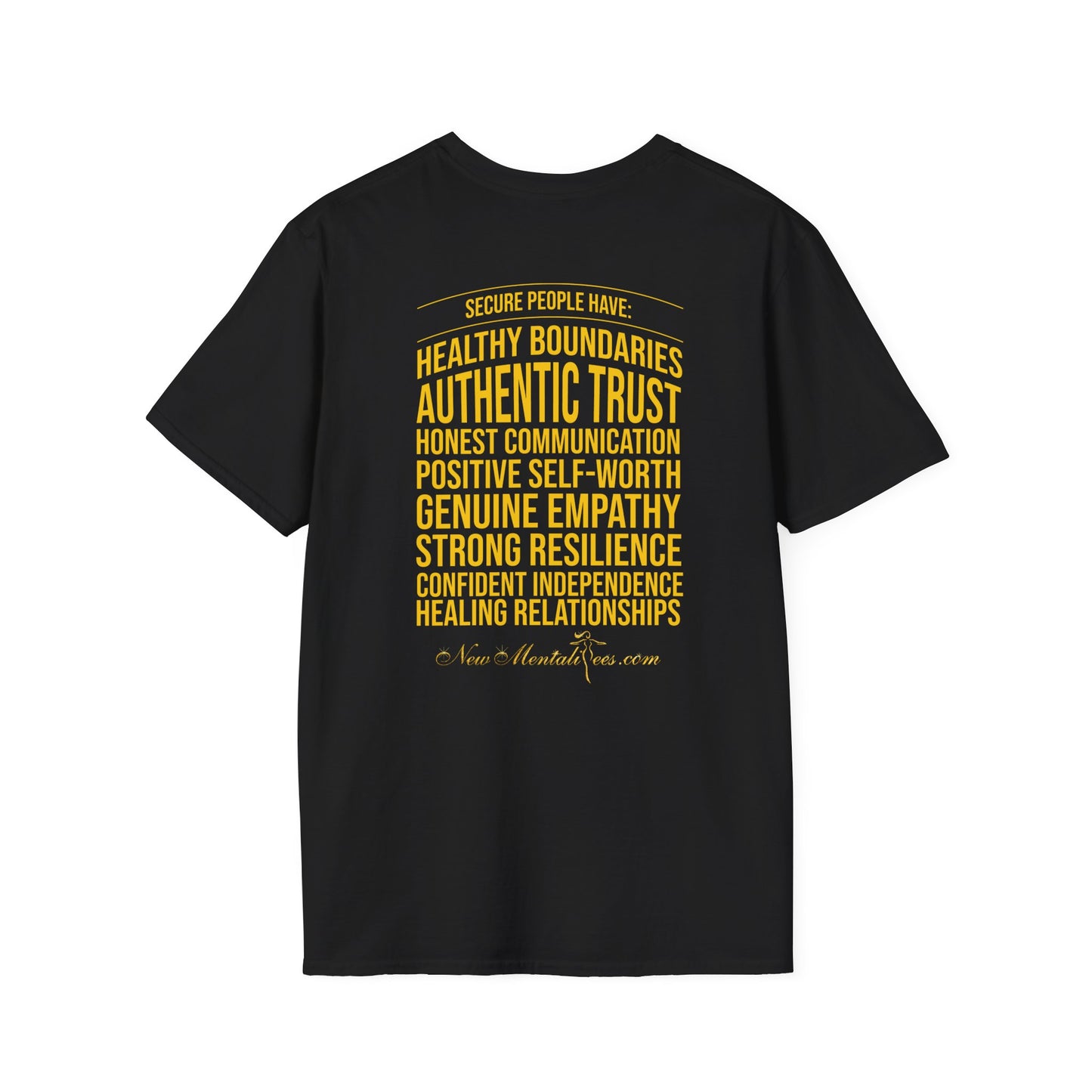 Secure Yellow Design Unisex T-Shirt - Confidence You Can Feel & Faith You Can Wear