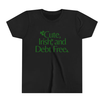 Cute, Irish & Debt Free Toddler Tee with Purpose! Perfect for St. Patrick's Day!