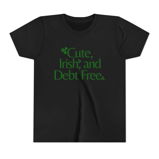 Cute, Irish & Debt Free Toddler Tee with Purpose! Perfect for St. Patrick's Day!