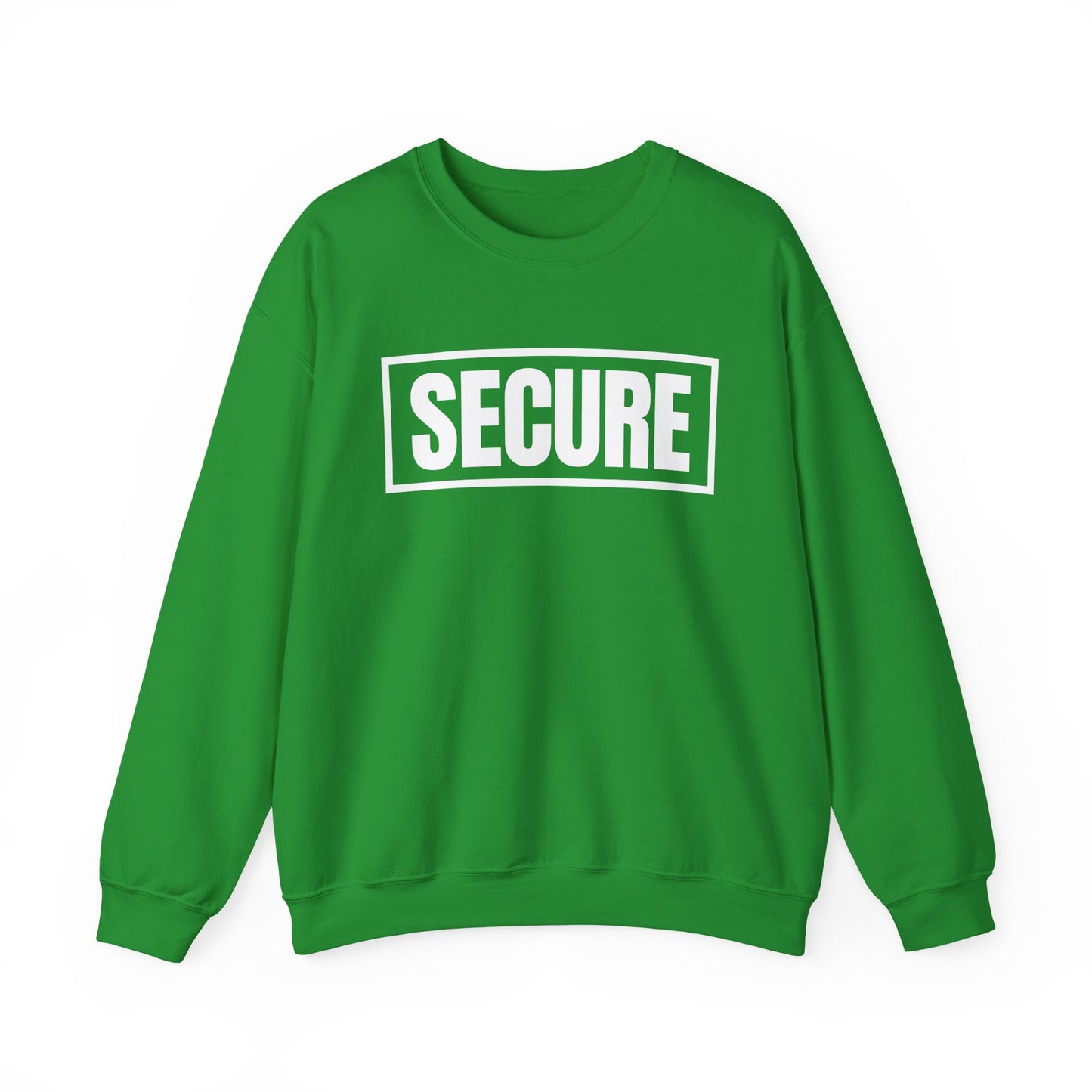 Secure White Design Unisex Sweatshirt - Confidence You Can Feel & Faith You Can Wear