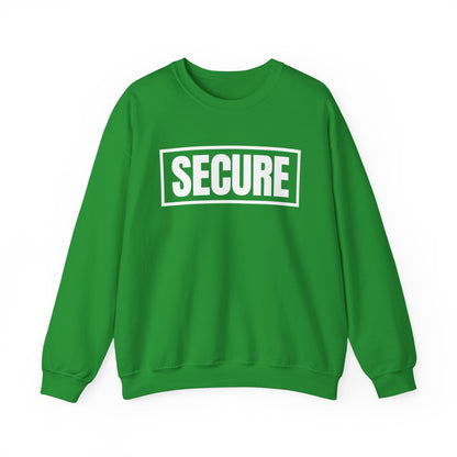 Secure White Design Unisex Sweatshirt - Confidence You Can Feel & Faith You Can Wear