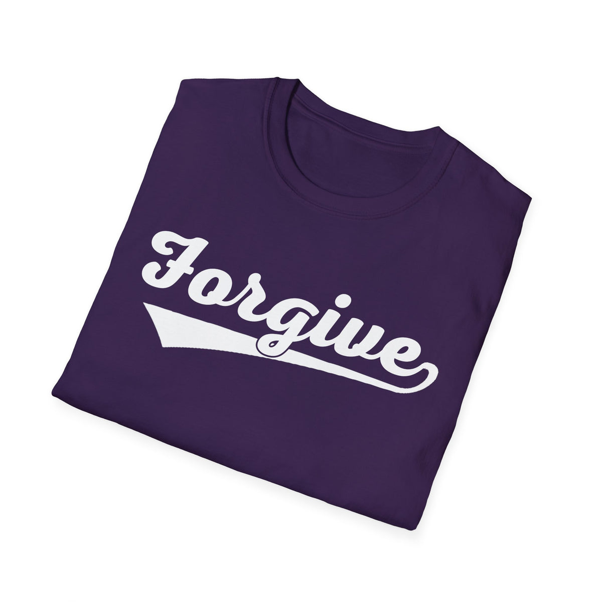 HomeRun Forgive Unisex T-Shirt | Baseball Script Tee | Inspirational Graphic Shirt | Positive Message Apparel | Motivational Unisex Shirt