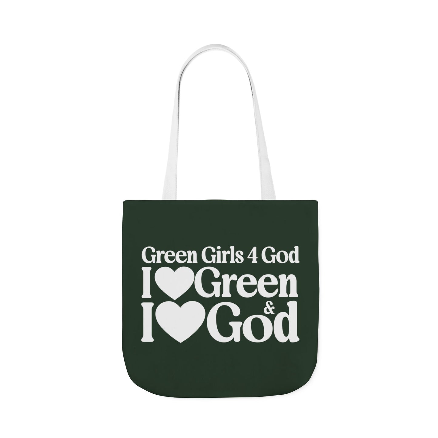 Green Girls 4 God Tote Bag - You are A Leader, Helpful, Healthy, Joyful, Generous, Harmonious and Secure!