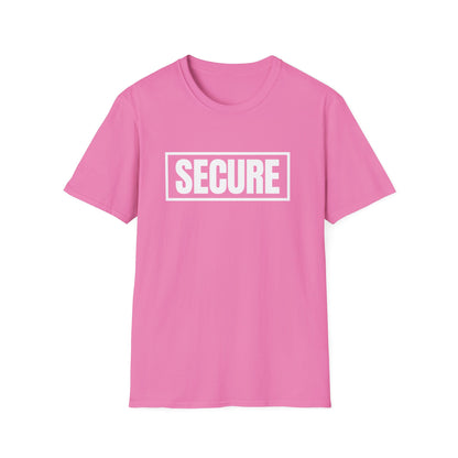 Secure White Design Unisex T-Shirt - Confidence You Can Feel & Faith You Can Wear