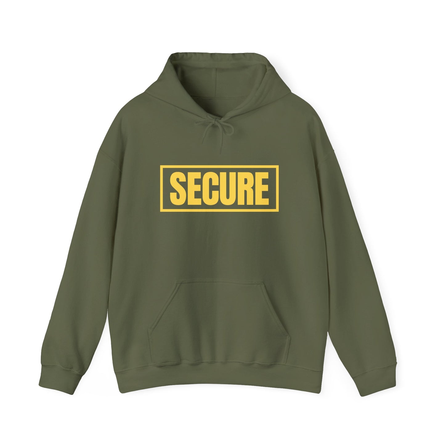 Secure Yellow Design Unisex Hoodie - Confidence You Can Feel & Faith You Can Wear