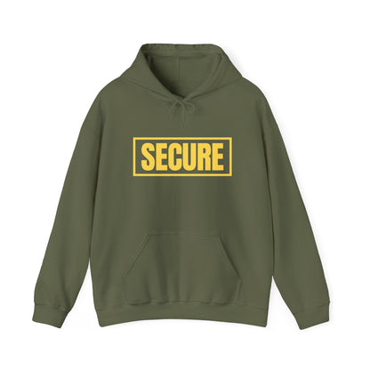 Secure Yellow Design Unisex Hoodie - Confidence You Can Feel & Faith You Can Wear