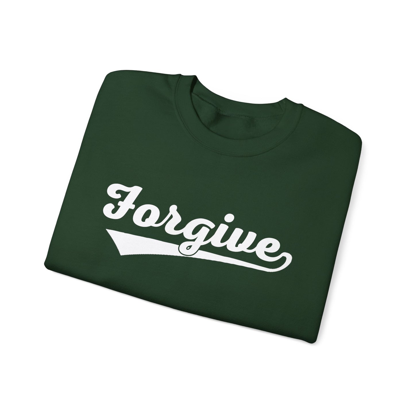 HomeRun Forgive Sweatshirt | Baseball Script Crewneck | Inspirational Graphic Sweatshirt | Motivational Unisex Sweatshirt
