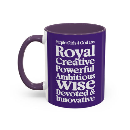 Purple Girls 4 God Mug - Color Collection