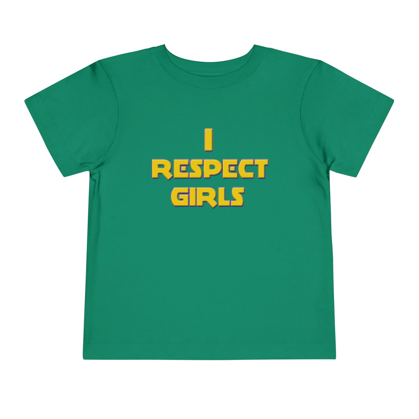 I Respect Girls Toddler T-Shirt - Little Gentleman Energy