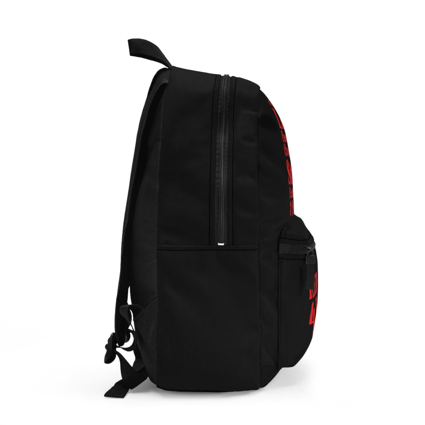 Red Girl 4 Life Black Contrast Backpack – Inspirational Girls School Backpack | Girl Power Bookbag | Lightweight Travel, School & Everyday Bag