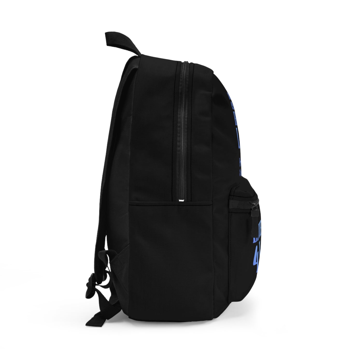 Blue Girl 4 Life Black Contrast Backpack – Inspirational Girls School Backpack | Girl Power Bookbag | Lightweight Travel, School & Everyday Bag