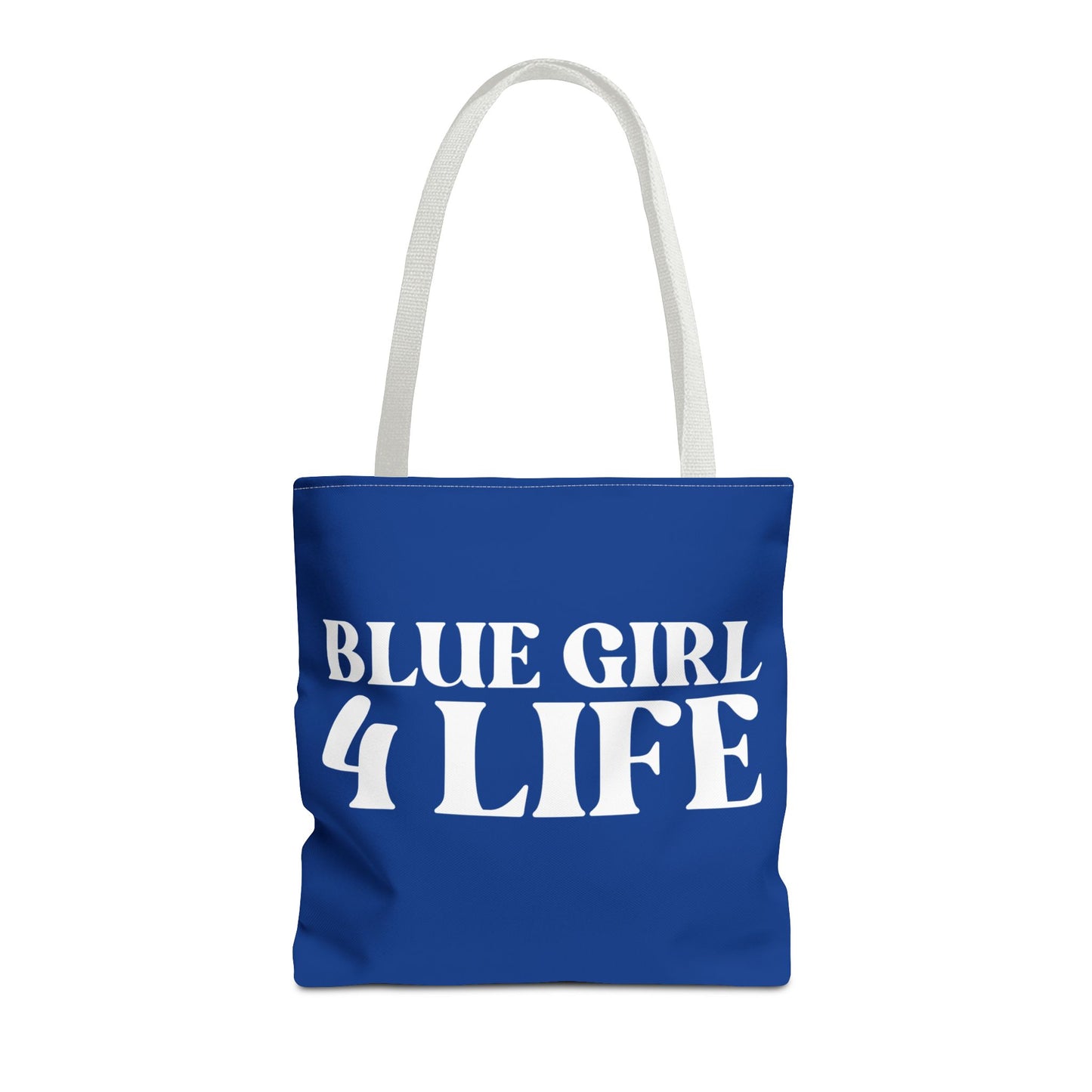 Blue Girl 4 Life Tote Bag - Cute Blue Bag for Women and Girls, Double Sided Inspirational Tote
