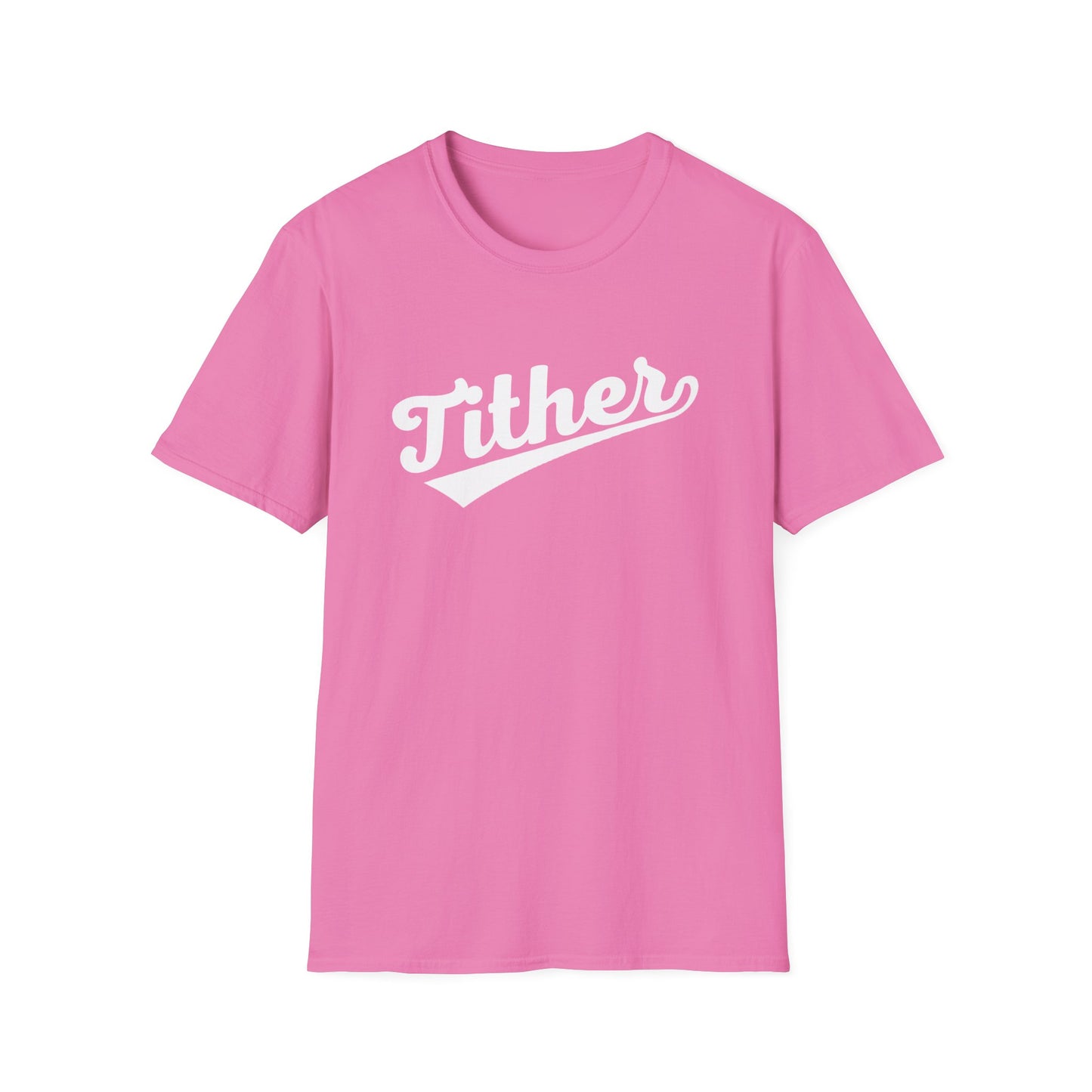 HomeRun Tither T-Shirt | Baseball Script Tee | Inspirational Giving Shirt | Positive Lifestyle Apparel | Motivational Graphic Tee