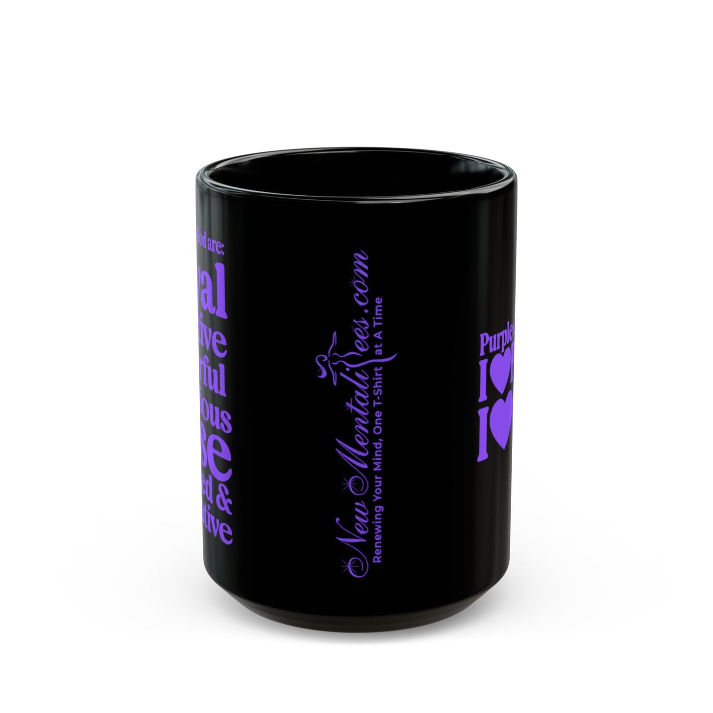Purple Girls 4 God Mug - Black Contrast Collection