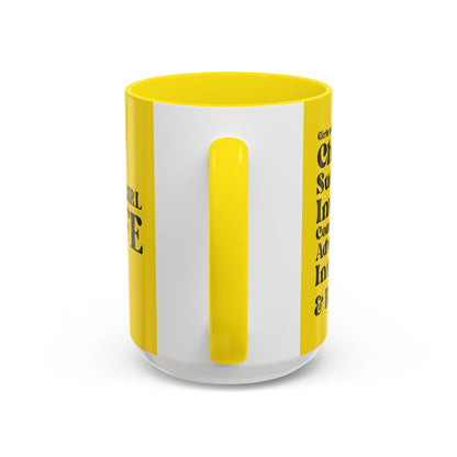Yellow Girl 4 Life Yellow Mug - Positive Affirmation, Cute, Inspirational Double Sided, 11oz & 15oz Mug, Great Gift