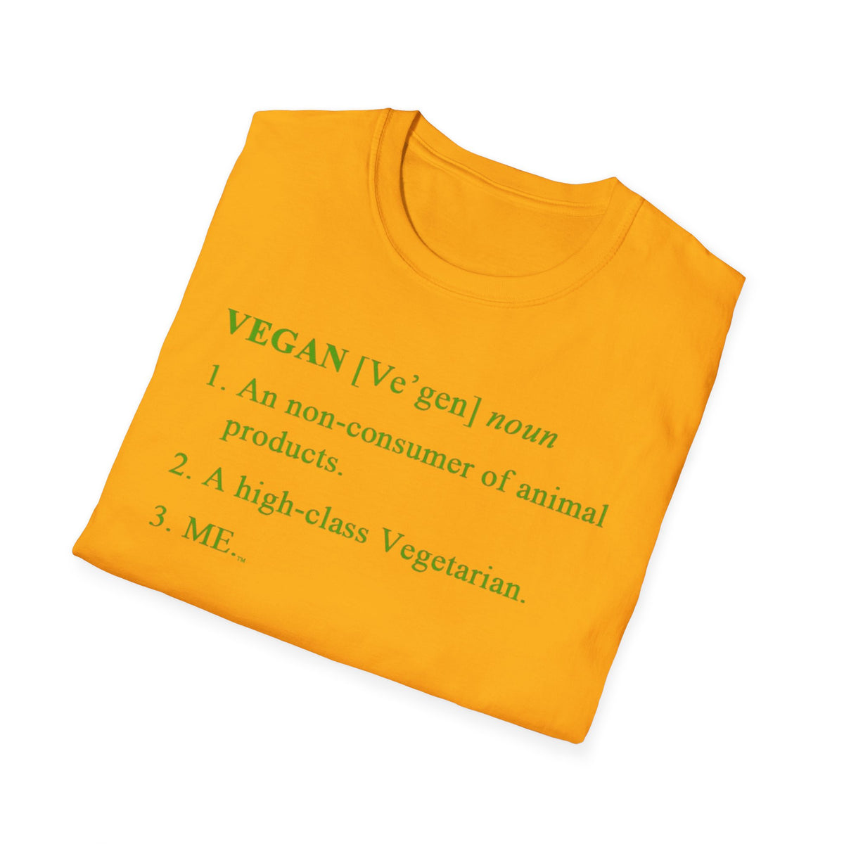 Vegan Definition Unisex T-Shirt - Funny & Bold Plant-Based Statement Tee