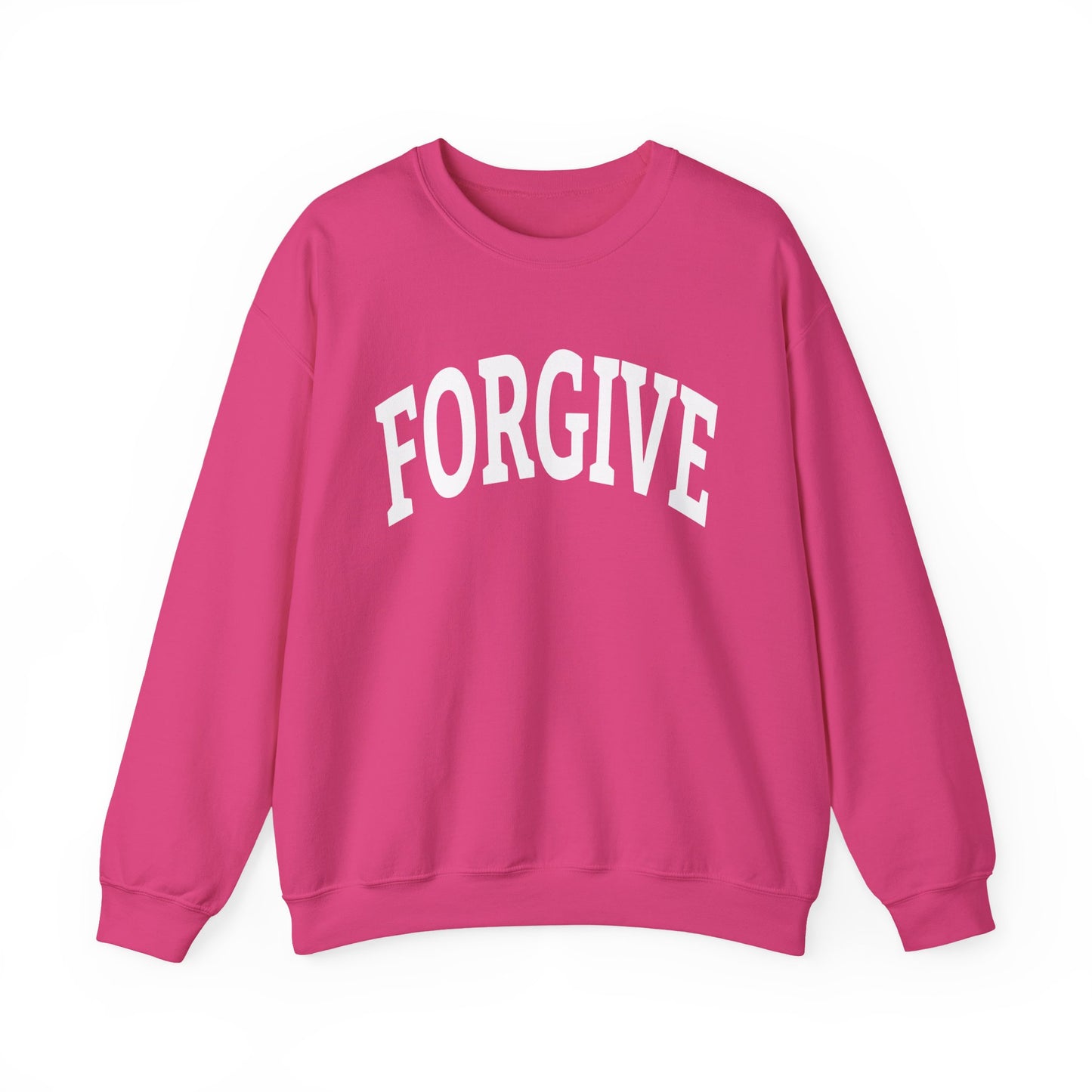 FREELY FORGIVE Collegiate Style Sweathirt | Faith-Based Sweatshirt | Christian Streetwear | Inspirational Gift