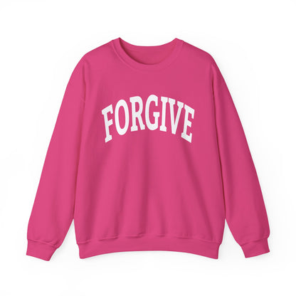 FREELY FORGIVE Collegiate Style Sweathirt | Faith-Based Sweatshirt | Christian Streetwear | Inspirational Gift