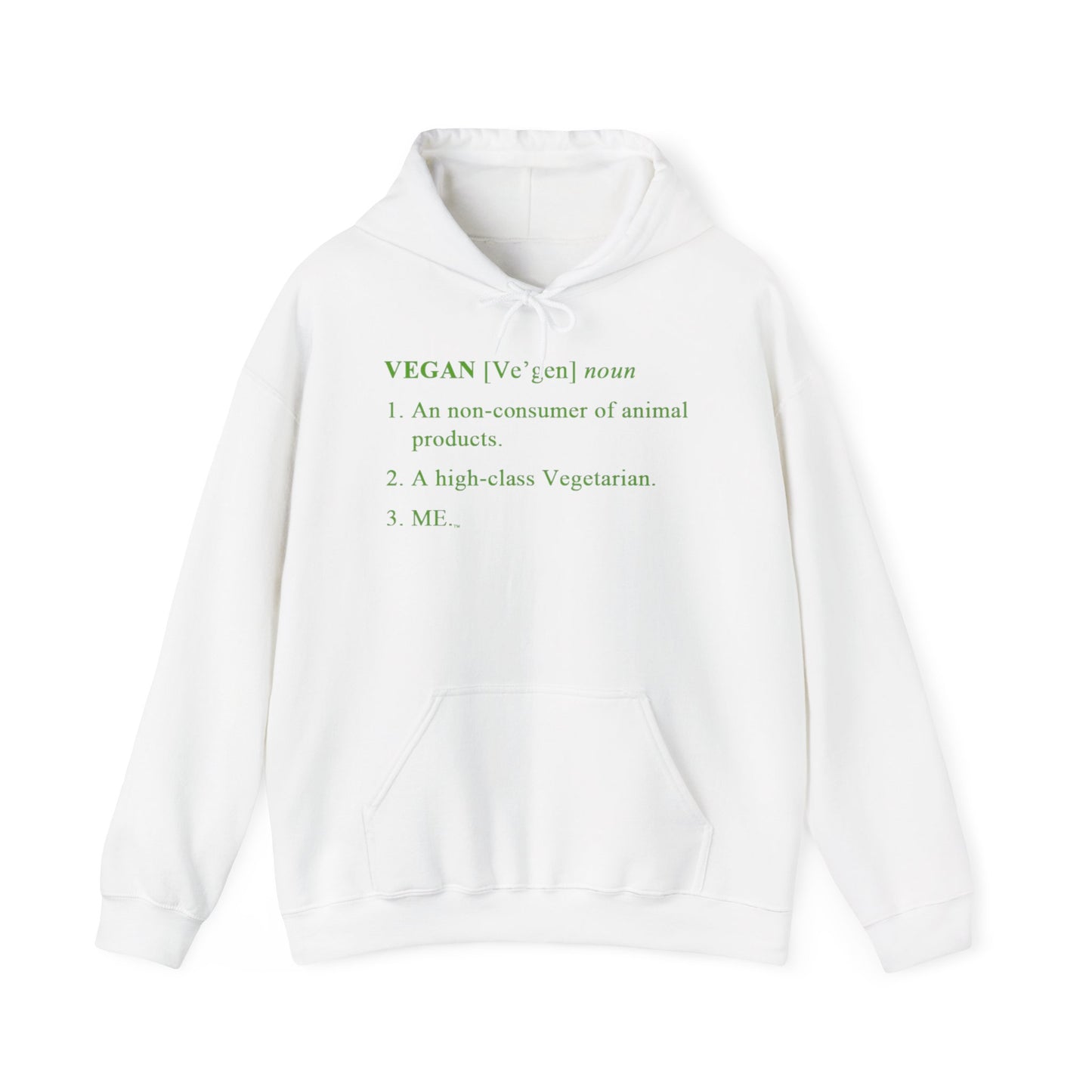 Vegan Definition Unisex Hoodie -  Funny & Bold Plant-Based Statement Apparel