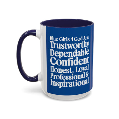 Blue Girls 4 God Mug - Color Collection