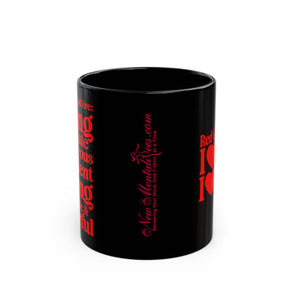 Red Girls 4 God Mug - Black Contrast Collection