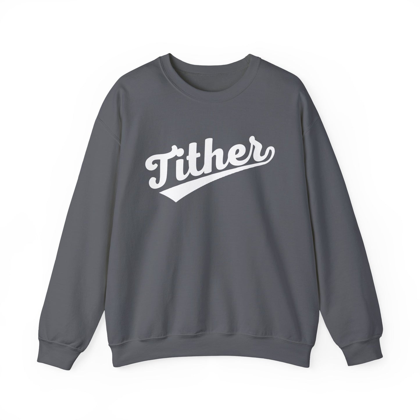 Home Run Tither Sweatshirt | Baseball Script Crewneck | Inspirational Giving Sweatshirt | Motivational Unisex Sweatshirt
