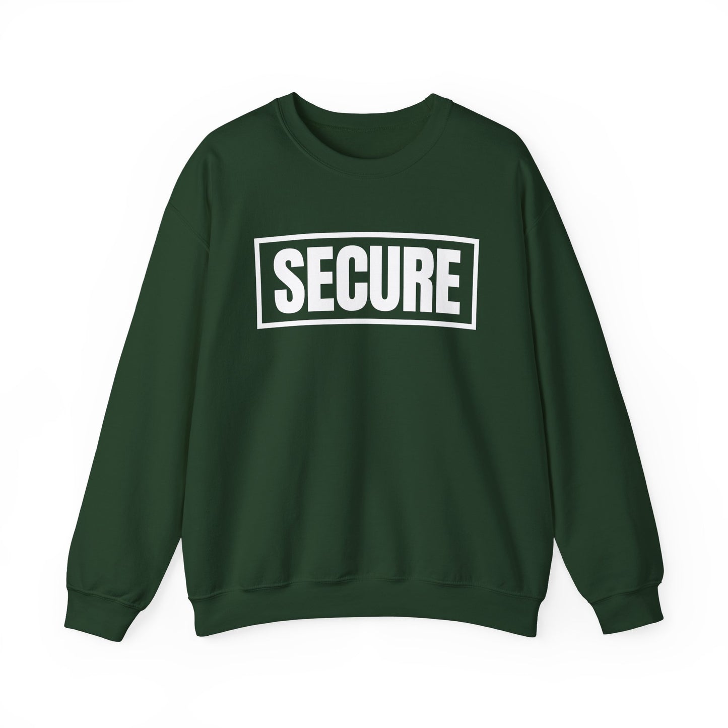 Secure White Design Unisex Sweatshirt - Confidence You Can Feel & Faith You Can Wear
