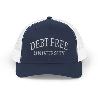 Debt Free University Embroidered Cap – Unisex Financial Freedom Hat
