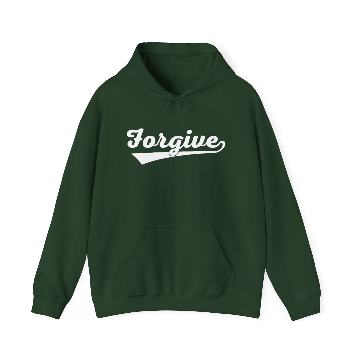 HomeRun Forgive Hoodie | Baseball Script Hoodie | Inspirational Graphic Hoodie | Positive Message Pullover | Motivational Unisex Hoodie