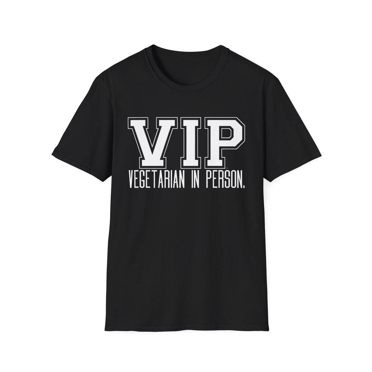 VIP Vegetarian Unisex T-shirt, Vegetarian In Person Statement Conversation Starter Tee