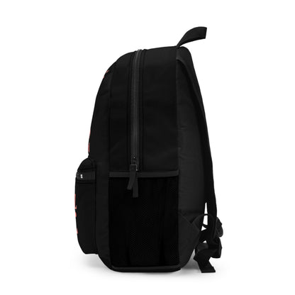 Red Girl 4 Life Black Contrast Backpack – Inspirational Girls School Backpack | Girl Power Bookbag | Lightweight Travel, School & Everyday Bag