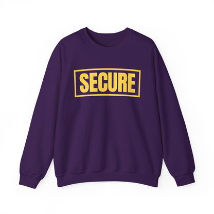 Secure Yellow Design Unisex Sweatshirt - Confidence You Can Feel & Faith You Can Wear